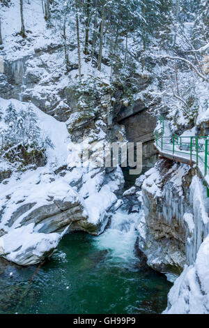 Breitachklamm Im Winter Stockfoto