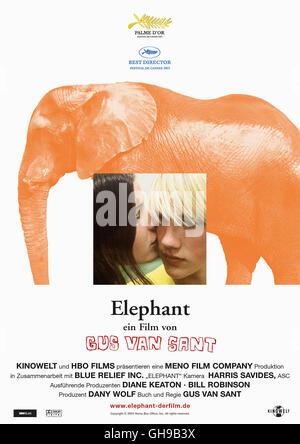 ELEPHANT / Elefant USA 2003 / Gus Van Sant Filmplakat Regie: Gus Van Sant aka. Elefant Stockfoto