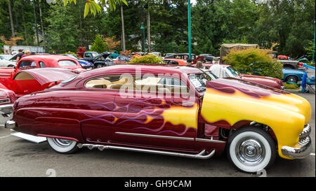 1950 Mercury auf einem Oldtimer show, Gig Harbow, Washington.  6. August 2016 Stockfoto