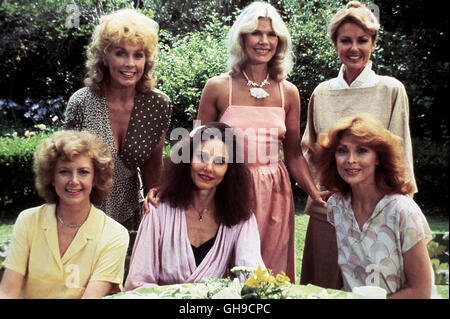 Stehend, von links Nach Rechts: STELLA STEVENS (Edyth), LORETTA SWIT (B.J), SHELLEY FABARES (Mary Alice), Sitzend, von li Nach re: CATHRYN DAMON (Martha), PAULA PRENTISS (Sandy) Und TINA LOUISE (Joan) Film, Fernsehen, Theater, TV, 70er Regie: Marlene Laird, Ann Zane Shanks aka. Freundschaften, Geheimnisse und Lügen Stockfoto