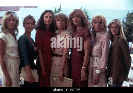 Gruppenbild von li Nach re: SHELLEY FABARES, PAULA PRENTISS, CATHRYN DAMON, LORETTA SWIT, TINA LOUISE, STELLA STEVENS Und SONDRA LOCKE Film, Fernsehen, Theater, TV, 70er Regie: Marlene Laird, Ann Zane Shanks aka. Freundschaften, Geheimnisse und Lügen Stockfoto