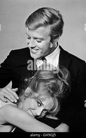 JANE FONDA (Corie) Und ROBERT REDFORD (Paul) Film, Fernsehen, Liebesfilm, Literaturverfilmung, Paar 60er Regie: Gene Saks aka. Barfuß im Park Stockfoto