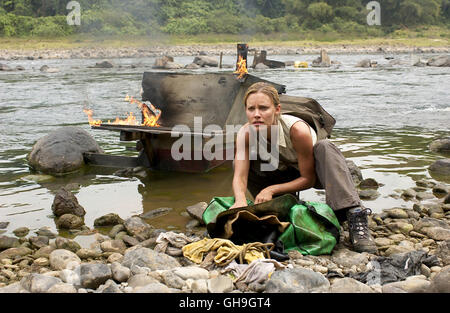 Sam Rogers (KADEE STRICKLAND) Sucht Nach Überlebenswichtigen Utensilien. Film, Fernsehen, Kino, Actionfilm Regie: Dwight H. Little aka. Anacondas: Die Jagd nach der Blut-Orchidee Stockfoto