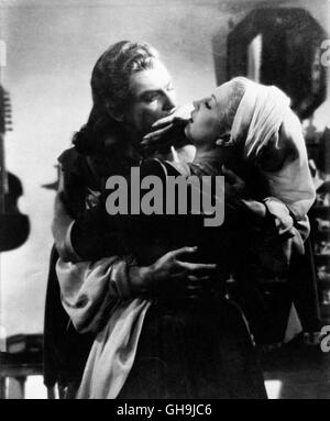 ES WAR EINMAL - DIE SCHÖNE UND DIE BESTIE La Belle et la Bete Frankreich 1946 Jean Cocteau La Bete Bestie (JEAN MARAIS) Verwandelt Sich Durch Die Liebe von La Belle (JOSETTE DAY) in Einen Erweiterungsset sterben. Film, Fernsehen, Drama, Literaturverfilmung, 40er, Paar Regie: Jean Cocteau aka. La Belle et la Bete Stockfoto