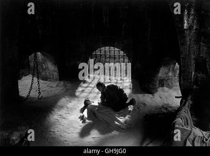 DER GLÖCKNER VON NOTRE-DAME Notre-Dame de Paris Italien/Frankreich 1956 Jean Delannoy GINA LOLLOBRIGIDA (Esmeralda) Und ANTHONY QUINN (Quasimodo) Film, Fernsehen, Theater, 50er-Regie: Jean Delannoy aka. Notre-Dame de Paris Stockfoto