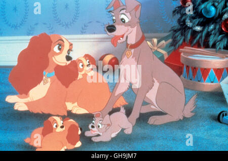 SUSI UND STROLCH Lady und der Tramp USA 1955 Clyde Helen, Wilfred Jackson Walt Disney: Susi und Strolch Film, Fernsehen, Zeichentrick, Animation, 50er Regie: Helen Clyde, Wilfred Jackson aka. Susi und Strolch Stockfoto