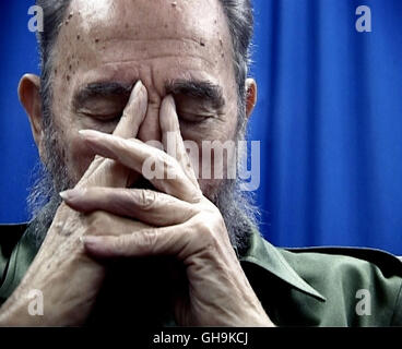 El Comandante/Maximo Lider (2003)-Film, Fernsehen, Kino, Dokumentarfilm, COMANDANTE USA/Spanien 2003 Oliver Stone Videofilm Über FIDEL CASTRO (Bild), Porträt-Regie: Oliver Stone Stockfoto