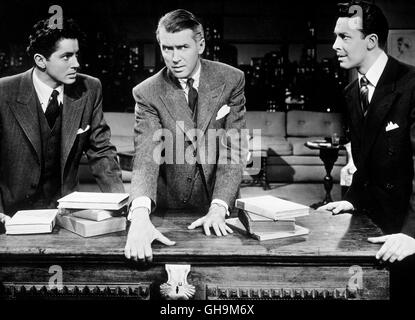 COCKTAIL FÜR EINE hinaus Seil USA 1948 Alfred Hitchcock Phillip Morgan (FARLEY GRANGER), Rupert Cadell (JAMES STEWART) Und Brandon Shaw (JOHN DALL) Regie: Alfred Hitchcock aka. Seil Stockfoto