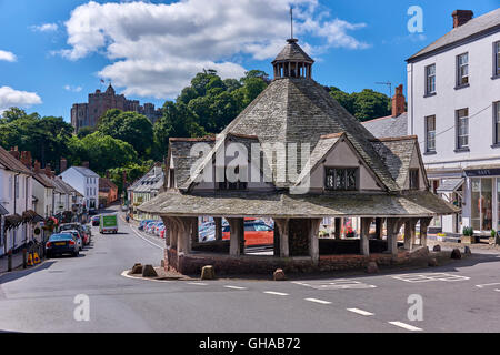 Dunster ist ein Dorf, Zivilgemeinde und ehemalige Herrenhaus in der englischen Grafschaft Somerset Stockfoto