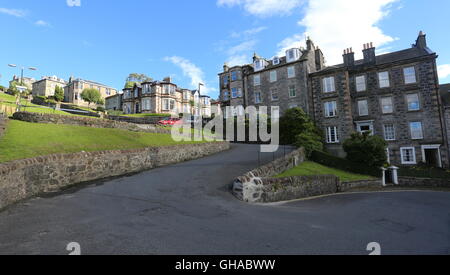 Serpentinenstraße rothesay Isle of Bute Schottland august 2016 Stockfoto