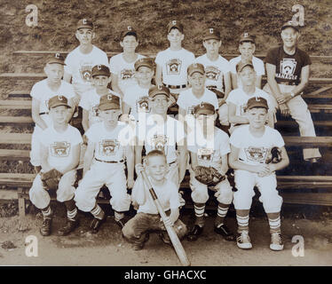 1960 little League Baseball Teamfoto, Atlanta, GA, USA Stockfoto