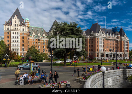 Das Fairmont Empress Hotel, Victoria, Britisch-Kolumbien, Kanada Stockfoto