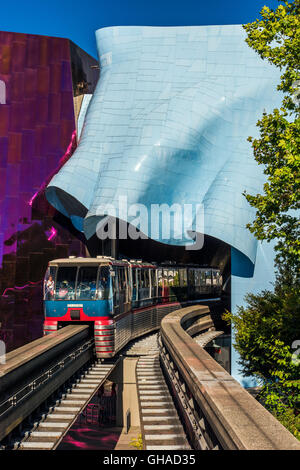 Seattle Center Monorail, Seattle, Washington, USA Stockfoto