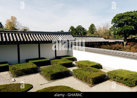 Japanischen Ziergarten im Herbst im Garten Tofuku-Ji in Kyoto, Japan. Stockfoto