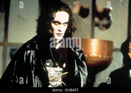 DIE Krähe - sterben KRÄHE Rabe USA 1994 Alex Proyas Eric Draven (BRANDON LEE) Erzeugt Mit der Demo-Version des Beschriftung Schriftsteller II. Regie: Alex Proyas aka. Die Krähe Stockfoto