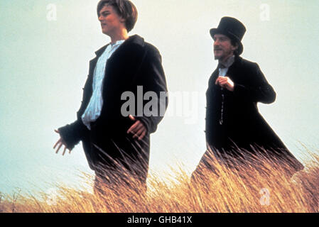 TOTALE Sonnenfinsternis - sterben AFFÄRE VON RIMBAUD UND VERLAINE Total Eclipse F/GB 1995 Agniezka Holland Rimbaud (LEONARDI DiCAPRIO) und Verlaine (DAVID THEWLIS) Regie: Agniezka Holland aka. Totale Sonnenfinsternis Stockfoto