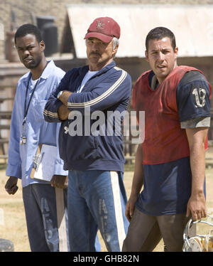 SPIEL OHNE FAUSTFORM das längste Yard USA 2005 Peter Segal The Prisoners "Hausmeister" (CHRIS ROCK), Nate (BURT REYNOLDS) und Paul (ADAM SANDLER) Komödie Regie: Peter Segal aka. The Longest Yard Stockfoto