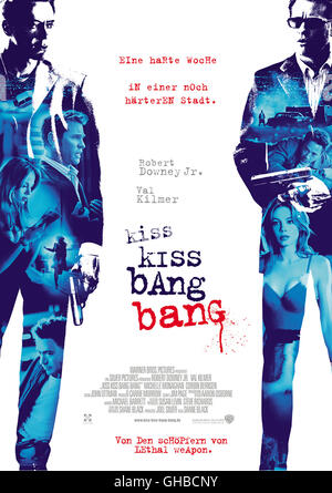 KISS KISS BANG BANG USA 2005 Shane Black Filmplakat Regie: Shane Black Stockfoto