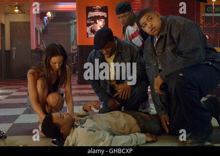 GET RICH OR DIE tryin ' USA 2005 Jim Sheridan Charlene (JOY BRYANT), Marcus (CURTIS 50 CENT JACKSON), Justiz (TORY KITTLES), Keryl (OMAR BENSON MILLER)-Regie: Jim Sheridan Stockfoto