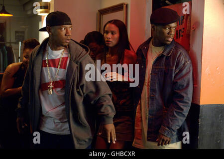 GET RICH OR DIE tryin ' USA 2005 Jim Sheridan Gerechtigkeit (TORY KITTLES), Charlene (JOY BRYANT), Marcus (CURTIS 50 CENT JACKSON)-Regie: Jim Sheridan Stockfoto