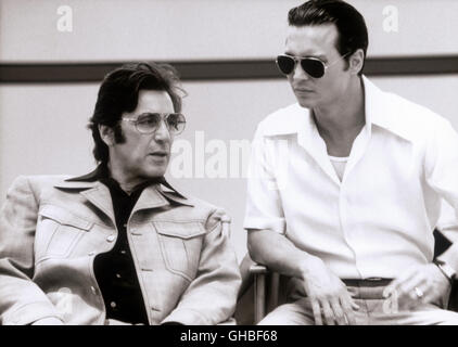 DONNIE BRASCO USA 1997 Mike Newell Lefty Ruiggiero (AL PACINO), Donnie Brasco/Joe Pistone (Michael Jackson) Regie: Mike Newell Stockfoto