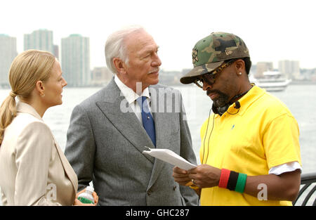 Im inneren Mann USA 2006 Spike Lee JODIE FOSTER, CHRISTOPHER PLUMMER und Regisseur SPIKE LEE auf die eingestellte Regie: Spike Lee Stockfoto