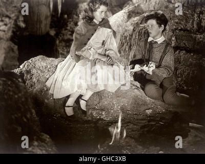 DIE Abenteuer von TOM SAWYER USA 1938 Norman Taurog Becky Thatcher (ANN GILLIS) und Tom Sawyer (TOMMY KELLY)-Regie: Norman Taurog Stockfoto