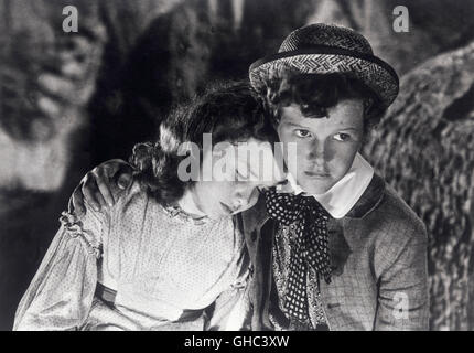 DIE Abenteuer von TOM SAWYER USA 1938 Norman Taurog Becky Thatcher (ANN GILLIS) und Tom Sawyer (TOMMY KELLY)-Regie: Norman Taurog Stockfoto