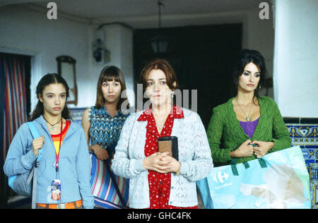 VOLVER Spanien 2006 Pedro Almodovar Paula (YOHANA COBO), Seezunge (LOLA DUEÑAS), Abuela/Großmutter Irene (CARMEN MAURA), Raimunda (PENELOPE CRUZ) Regie: Pedro Almodóvar Stockfoto