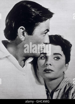 HAUPTGESTALTEN LAND - großes Land USA 1958 William Wyler James McKay (GREGORY PECK), Julie Maragon (JEAN SIMMONS)-Regie: William Wyler Stockfoto