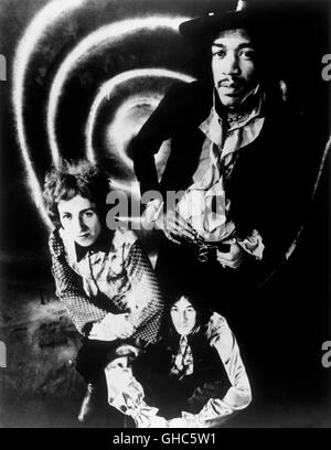 WOODSTOCK USA 1970 Michael Wadleigh Film Chronik des legendären 1969 Music Festival. Bild: JIMMY HENDRIX mit dem Band Gypsy Sonne und Regenbogen-Regie: Michael Wadleigh Stockfoto