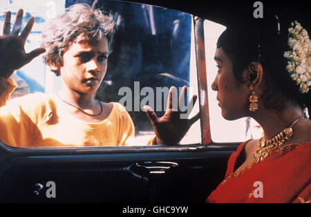 SALAAM BOMBAY! Salaam Bombay UK/Indien/Frankreich 1988 Mira Nair SHAFIQ SYED (Krishna), CHANDA SHARMA (Sola Saal) Regie: Mira Nair aka. Salaam Bombay Stockfoto