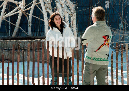 SNOW CAKE UK/Kanada 2006 Marc Evans CARRIE-ANNE MOSS (Maggie) und ALAN RICKMAN (Alex Hughes) Regie: Marc Evans Stockfoto