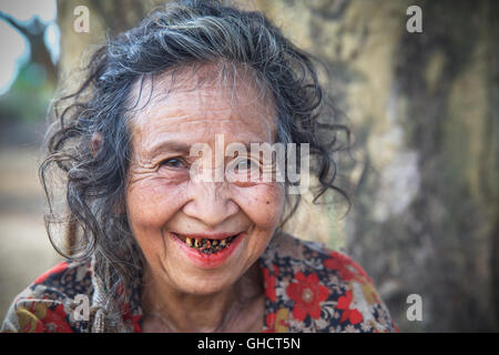 Leute aus dem Stamm der Mangyan auf Mindoro, Philippinen Stockfoto