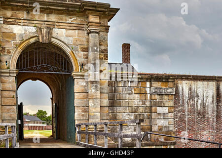 Militärische Festung gegründet in den 1800er Jahren, Washington DC befindet sich an der Küste von Maryland des Potomac River zu schützen Stockfoto