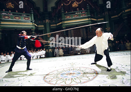FEARLESS Huo Yuan Jia Hong Kong/USA 2006 Ronny Yu Huo Yuanjia (JET LI) Kämpft Gegen Einen responsable der Westlichen Mächte (BRANDON RHEA). Regie: Ronny Yu aka. Huo Yuan Jia Stockfoto