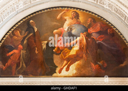 BRESCIA, Italien - 22. Mai 2016: Malerei St. Theresia bei der Betrachtung der Heiligen Dreifaltigkeit in Chiesa di San Pietro in Olvieto Stockfoto