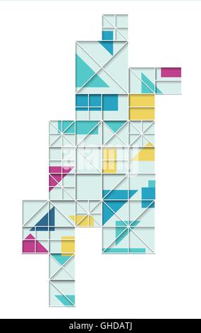 Abstrakten geometrischen Hintergrund Stock Vektor