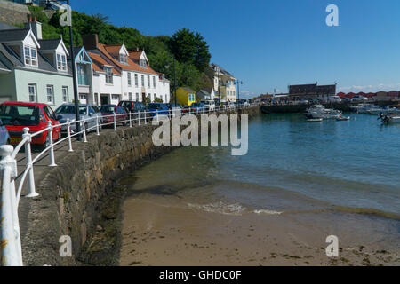 Rozel Bay, Hafen, Jersey, Kanalinseln, Stockfoto