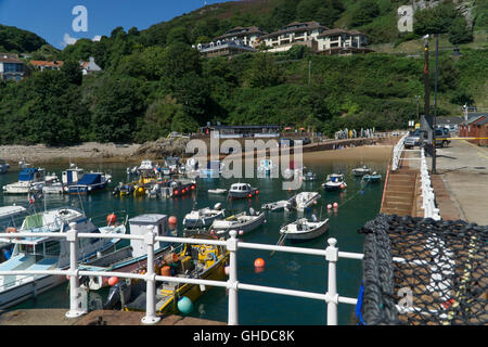 Bonne Nuit Bay bei hohen water,St.John,Jersey,Channel Inseln Stockfoto