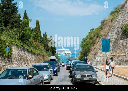 Stadt Korfu, Ionische Inseln, Griechenland, Europa Stockfoto