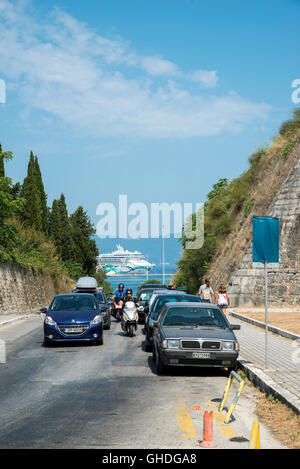 Stadt Korfu, Ionische Inseln, Griechenland, Europa Stockfoto