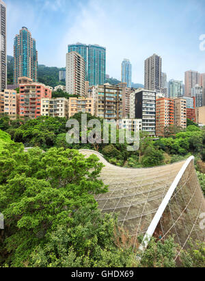 Wohngebiet von Hong Kong Stockfoto