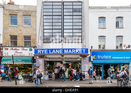 Lane Roggenmarkt Eingang, Roggen Lane, Peckham Rye, South East London, UK Stockfoto