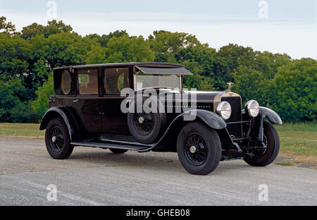 1927 Hispano Suiza H6B 4-türige Limosine. Stockfoto