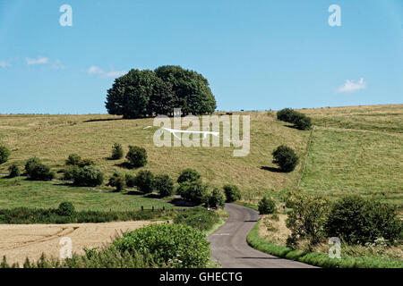 Hackpen Whitehorse in Wiltshire Stockfoto