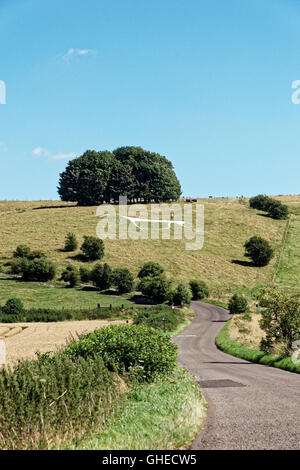 Hackpen Whitehorse in Wiltshire Stockfoto