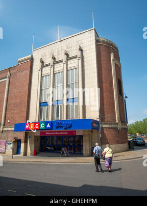 Mecca Bingo Art Deco Gebäude außen, ehemals das Odeon Kino in 1936 eröffnet. Stockfoto