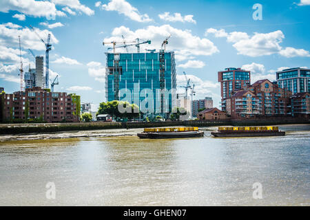 Die neue US-Botschaft in Nine Elms im Bau, London, England, Großbritannien Stockfoto