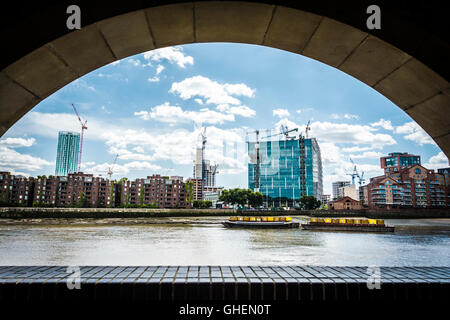 Die neue US-Botschaft in Nine Elms im Bau, London, England, Großbritannien Stockfoto